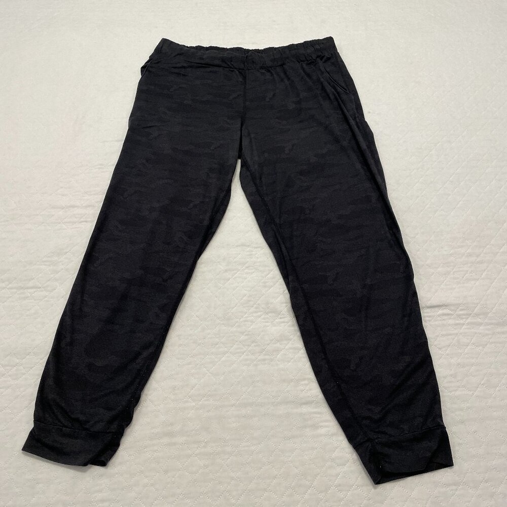 Women's Member’s Mark Dark Gray Camo Soft Jogger Pants L